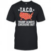 Taco Trump Always Chickens Out USA Map Shirt
