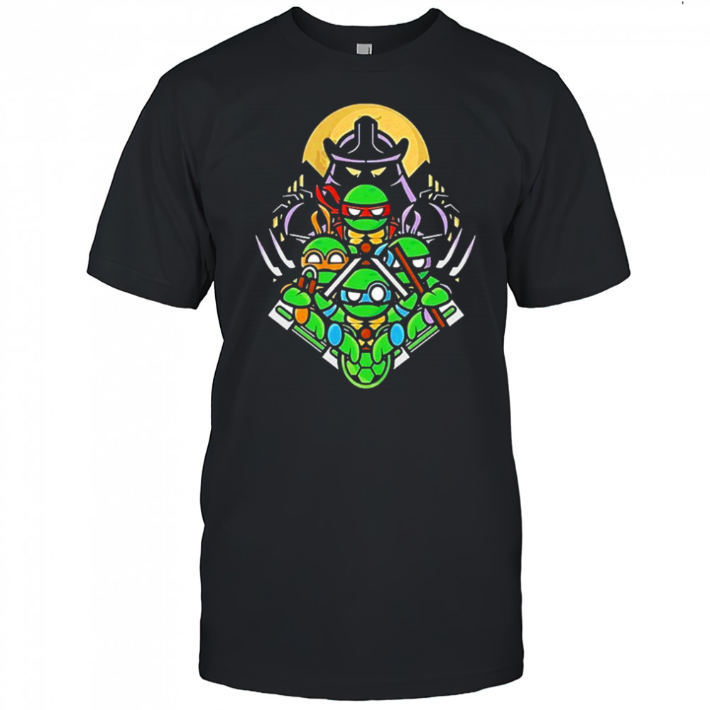 Teenage Mutant Ninja Turtles And Shredder Go Ninja Shirt