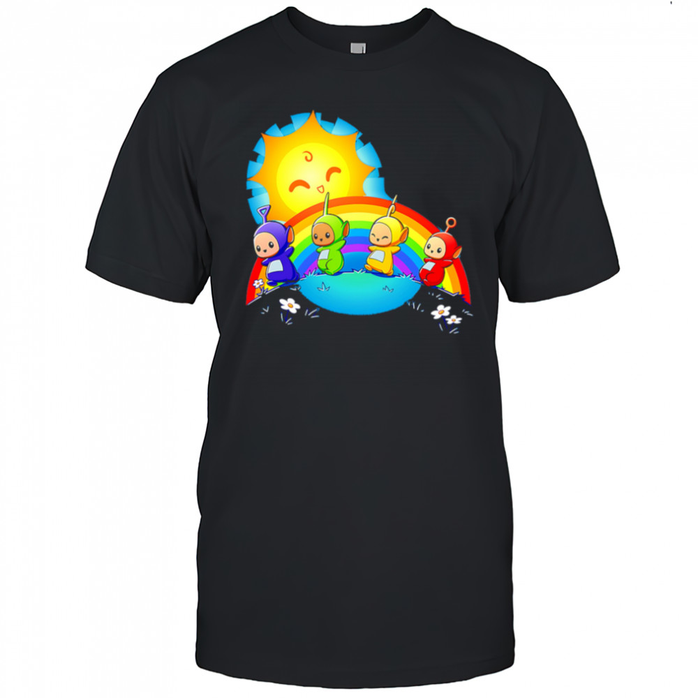 Teletubbies funny rainbow sun shirt