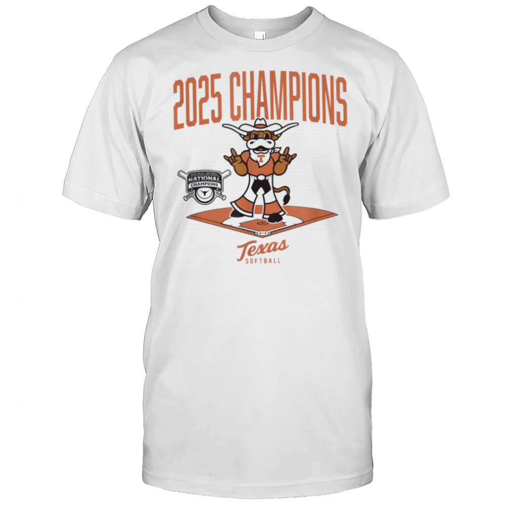 Texas Longhorns 2025 Champs Diamond NCAA Softball T Shirt