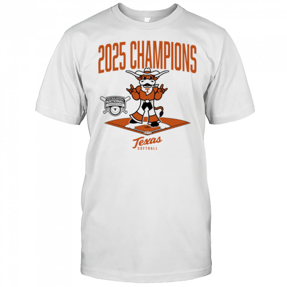 Texas Longhorns Softball 2025 National Champions Diamond Mascot shirt
