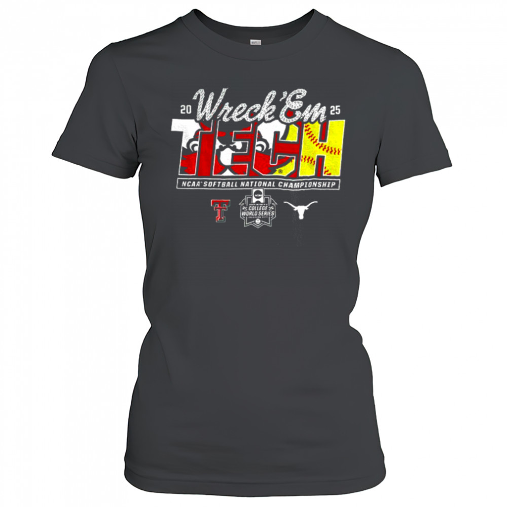 Texas Tech 2025 Softball College World Series Championship Final Wreck ‘Em Game Day shirt