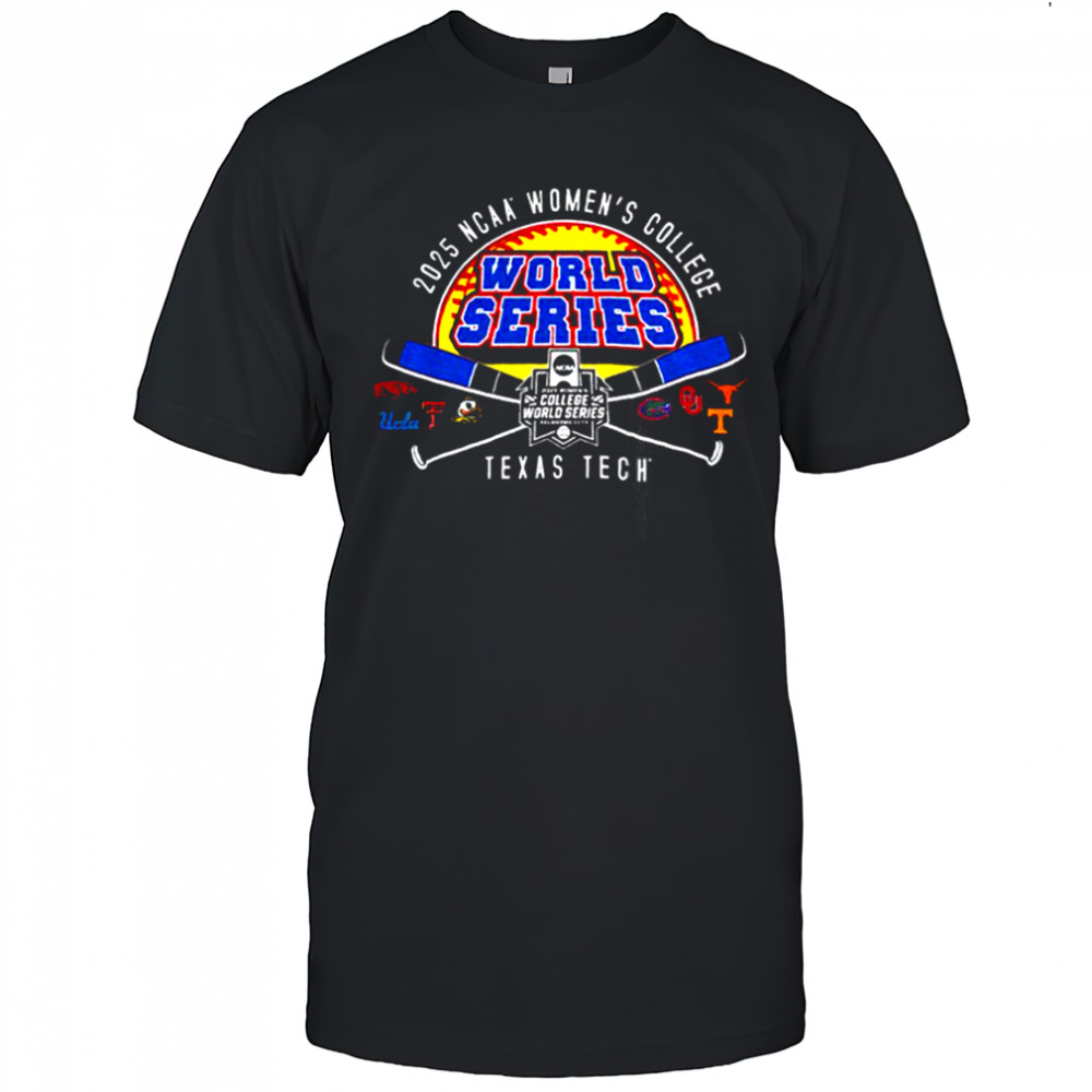 Texas Tech 2025 Softball College World Series Cross Bats shirt