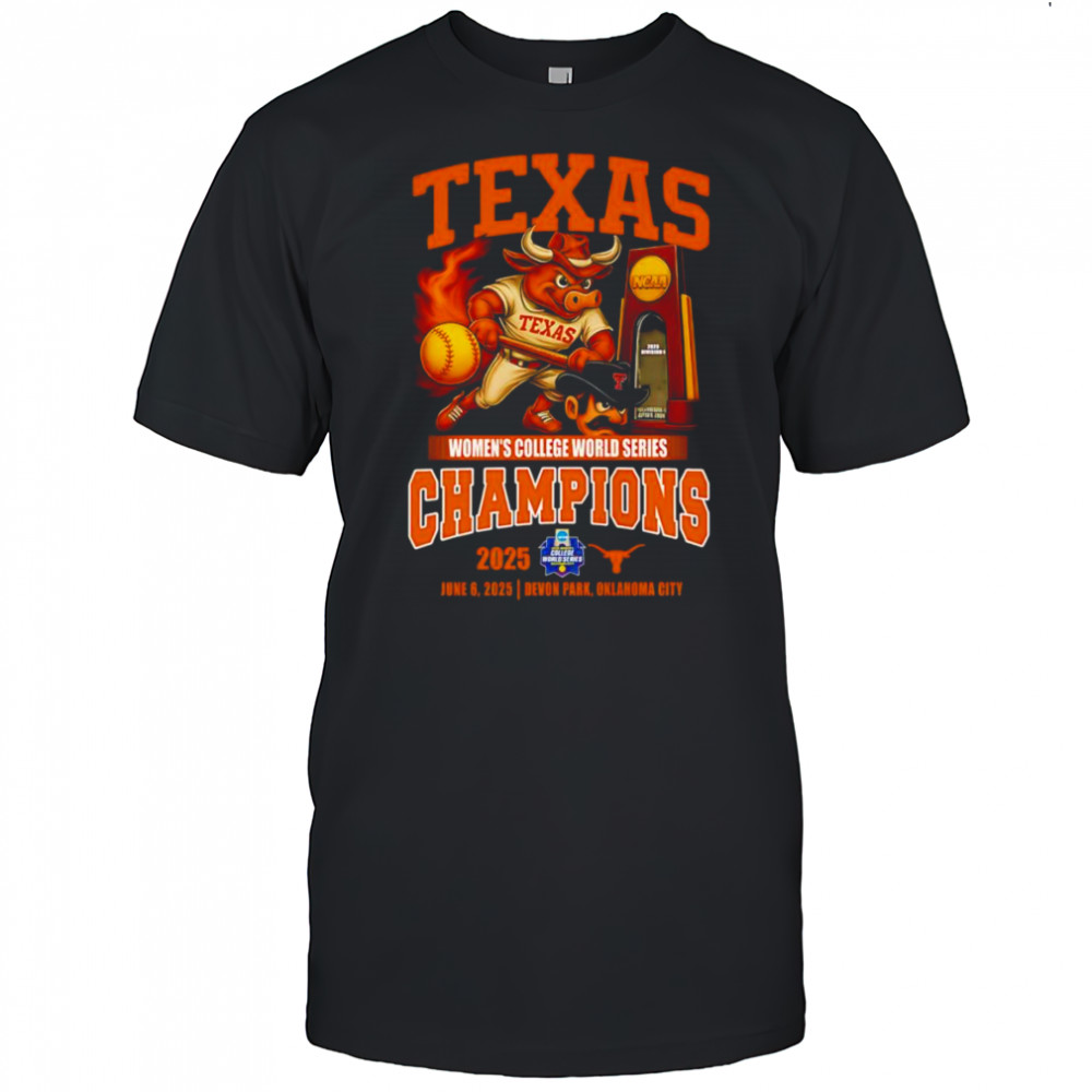 Texas Women’s College World Series Champions 2025 mascot shirt