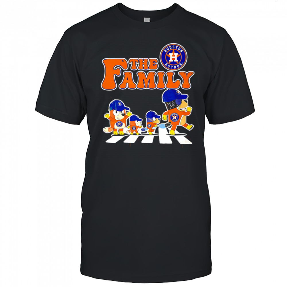 The Family Bluey x Houston Astros funny cartoon shirt