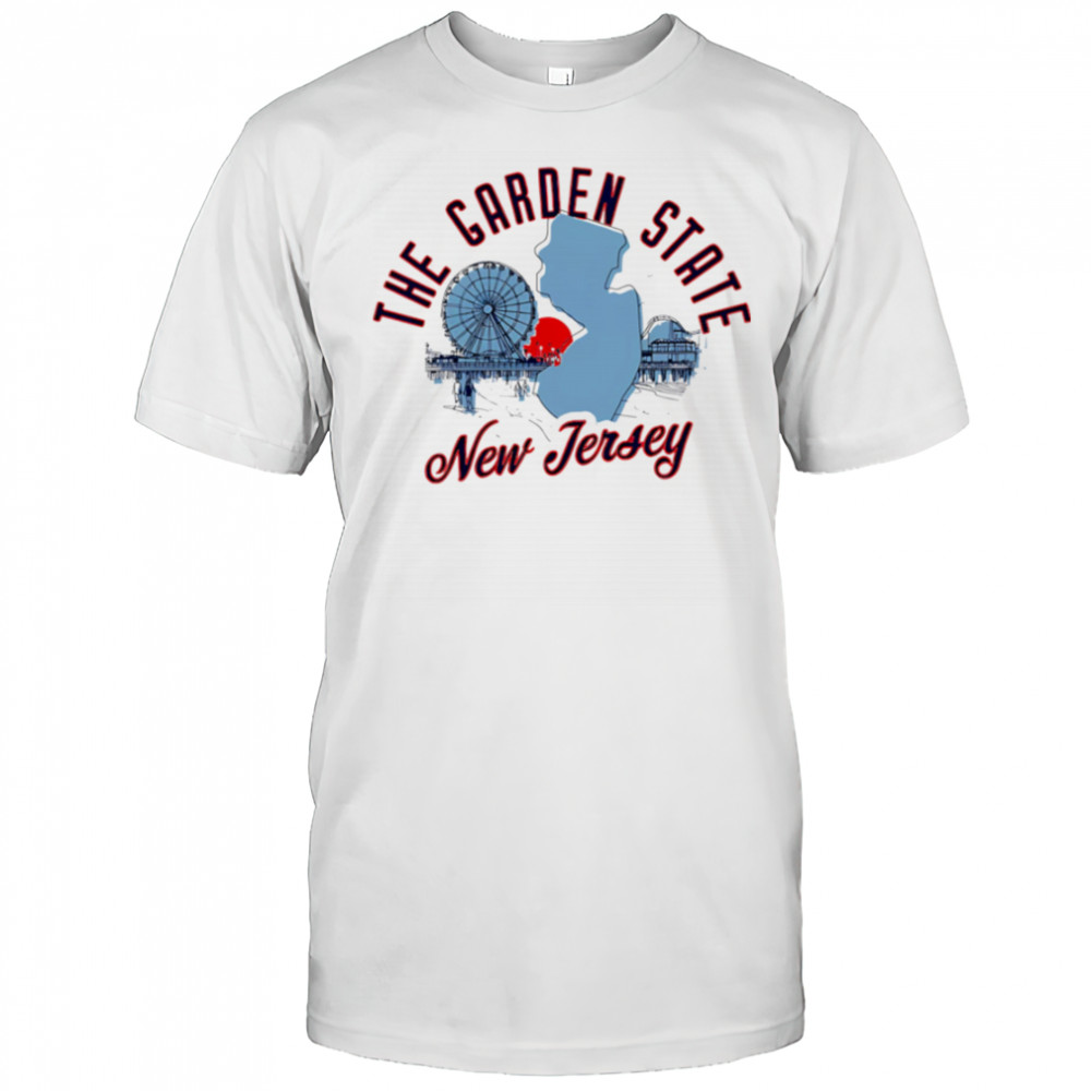 The Garden State New Jersey Skyline Sunset shirt