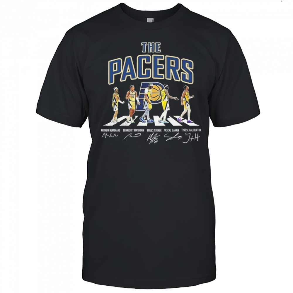 The Indiana Pacers Road Abbey Signatures 2025 Shirt