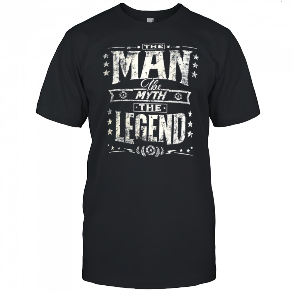 The man the myth the legend retro shirt