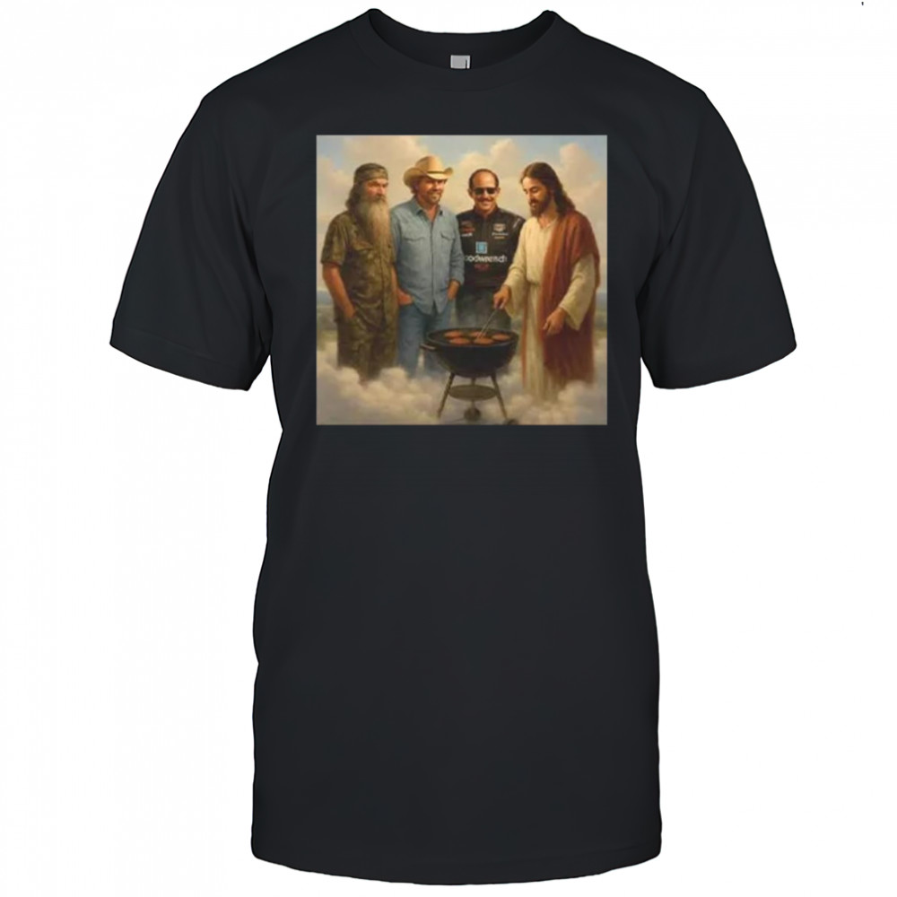 The Real Gang Meetup In Heaven Phil Robertson Dale Earnhardt Toby Keith Shirt