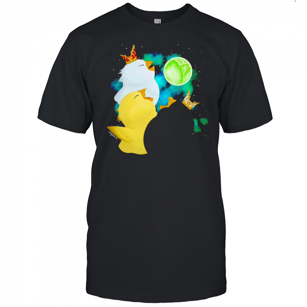 Three Fat Chocobo Moon shirt