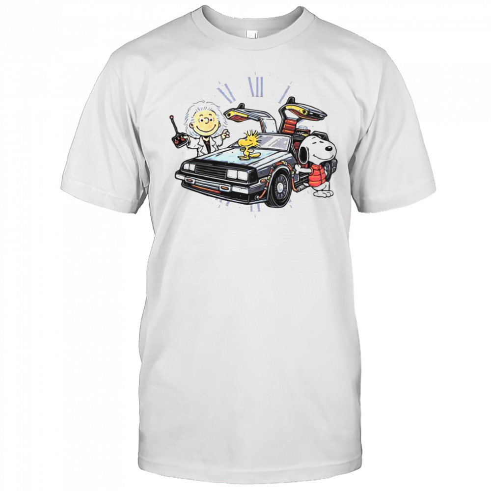 Time Travel Buddies Peanuts Snoopy Woodstock T-Shirt