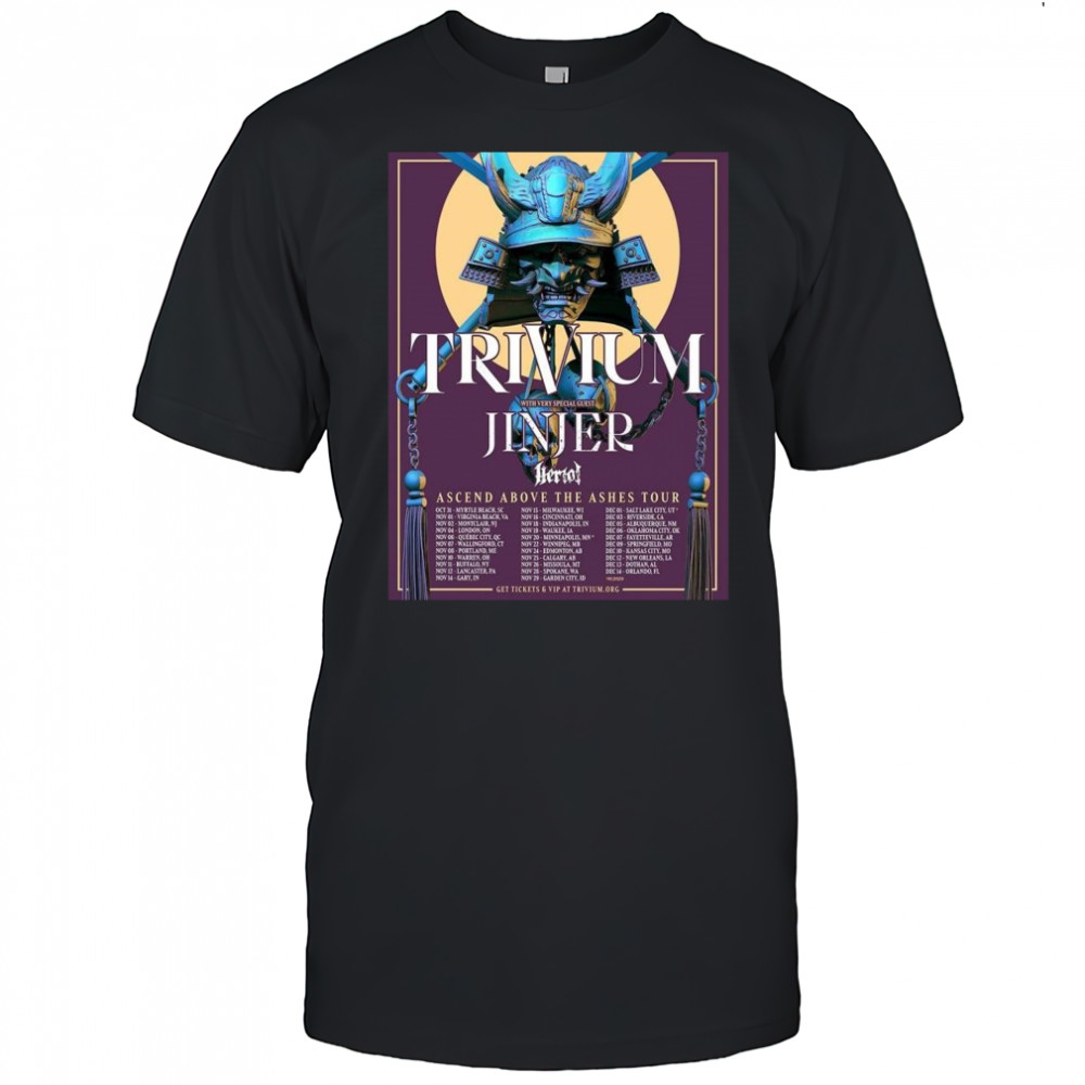 Trivium Ascend Above The Ashes Tour 2025 North America Tour Shirt