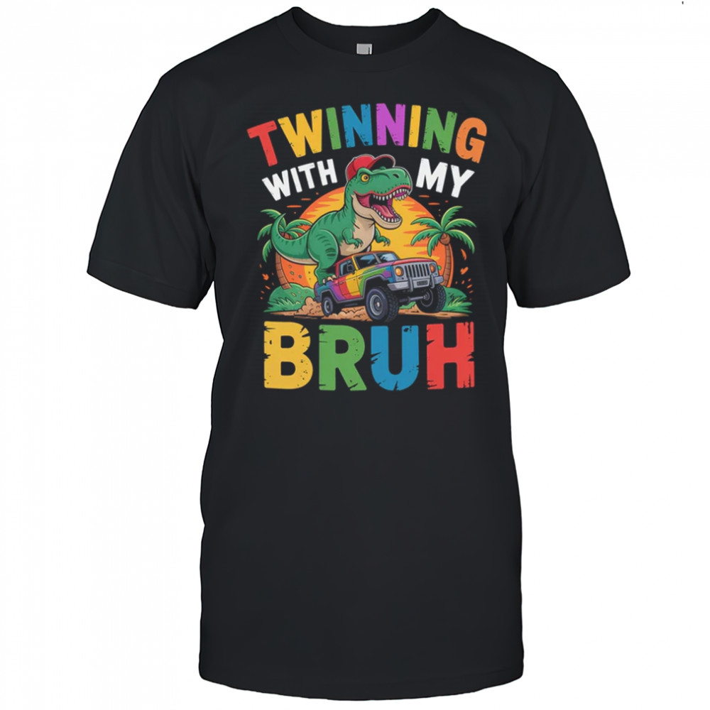 Twinning With My Bestie Kids Boys Funny Twin Day Spirit Week shirt