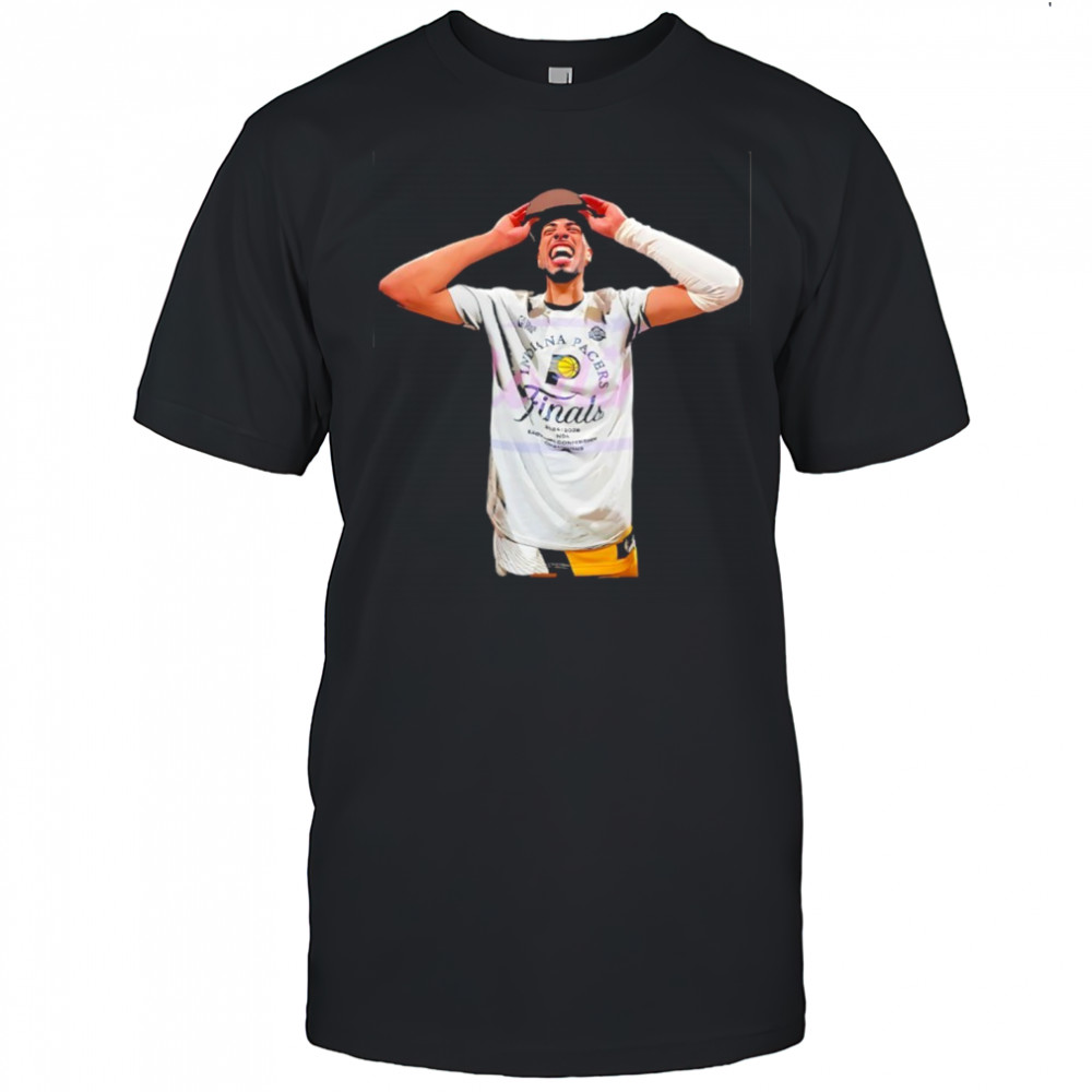 Tyrese Haliburton Indiana Pacers 2025 Finals celebration shirt