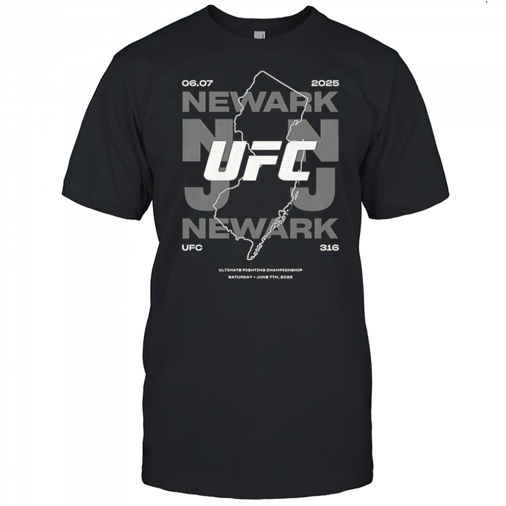 UFC 316 State Lines T-Shirt