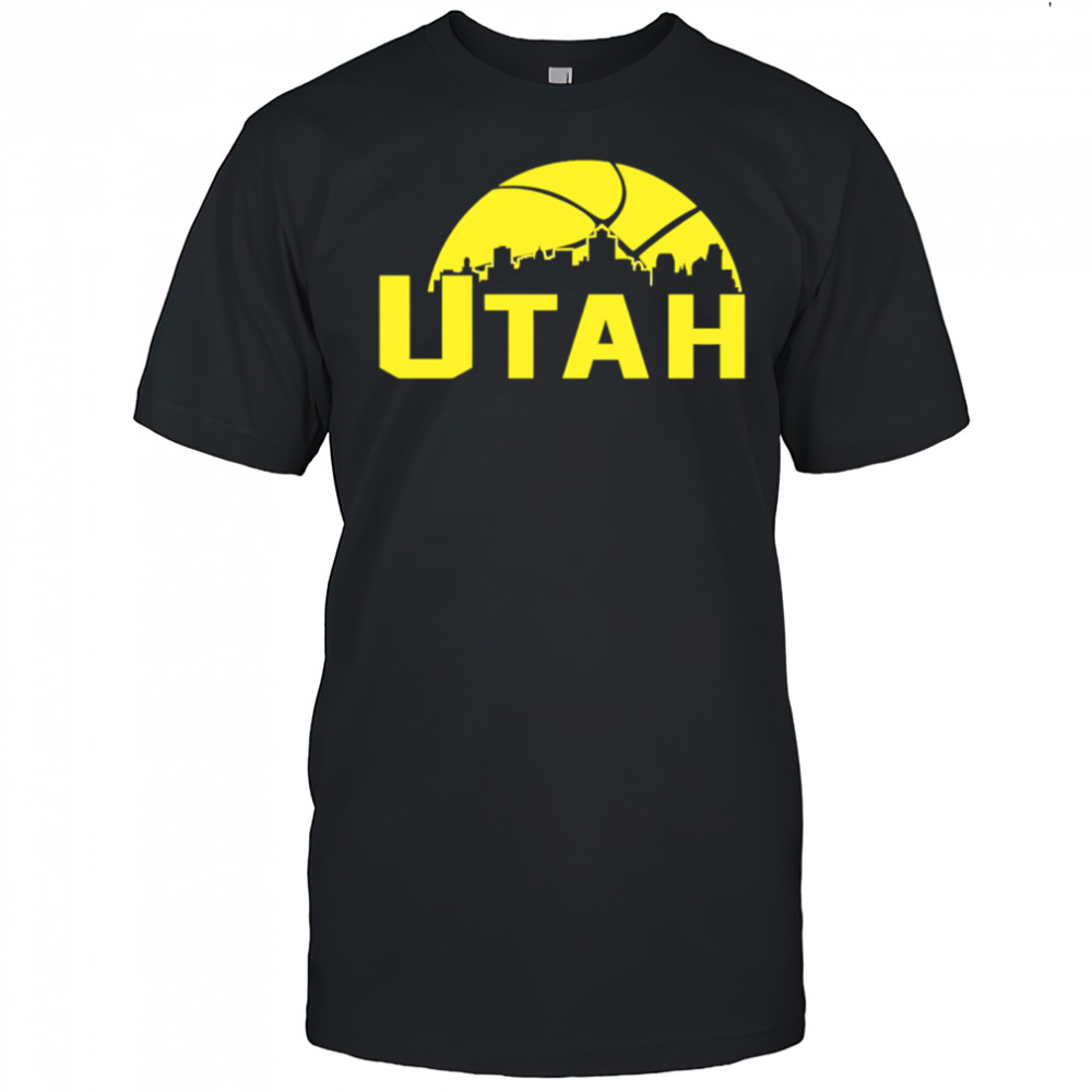 Utah Jazz Cityscape Skyline style 2025 shirt