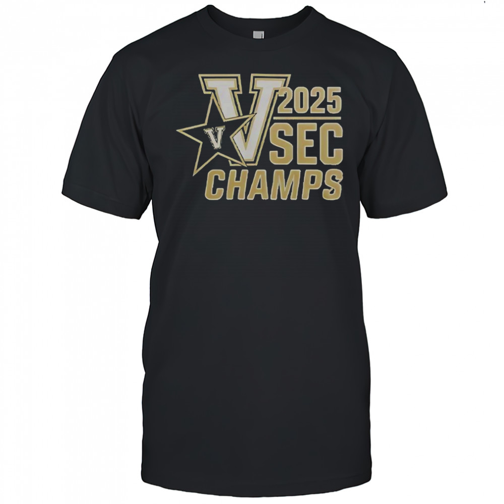 Vanderbilt Baseball 2025 SEC Champions T-Shirt