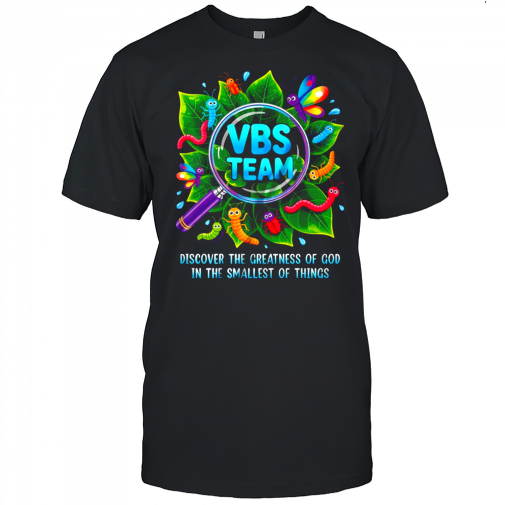 VBS Team 2025 Magnified Smallest Insects Adventure VBS shirt