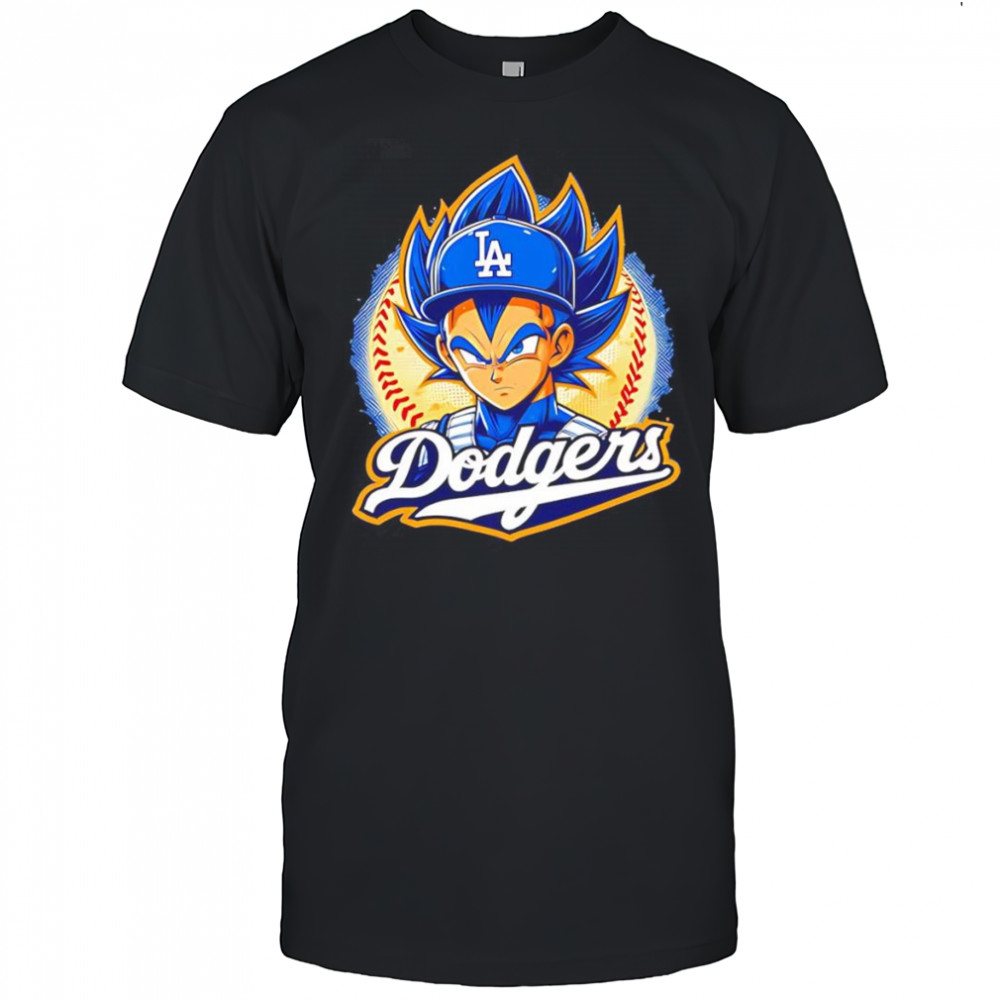 Vegeta Dragon Ball Z Dodgers baseball shirt