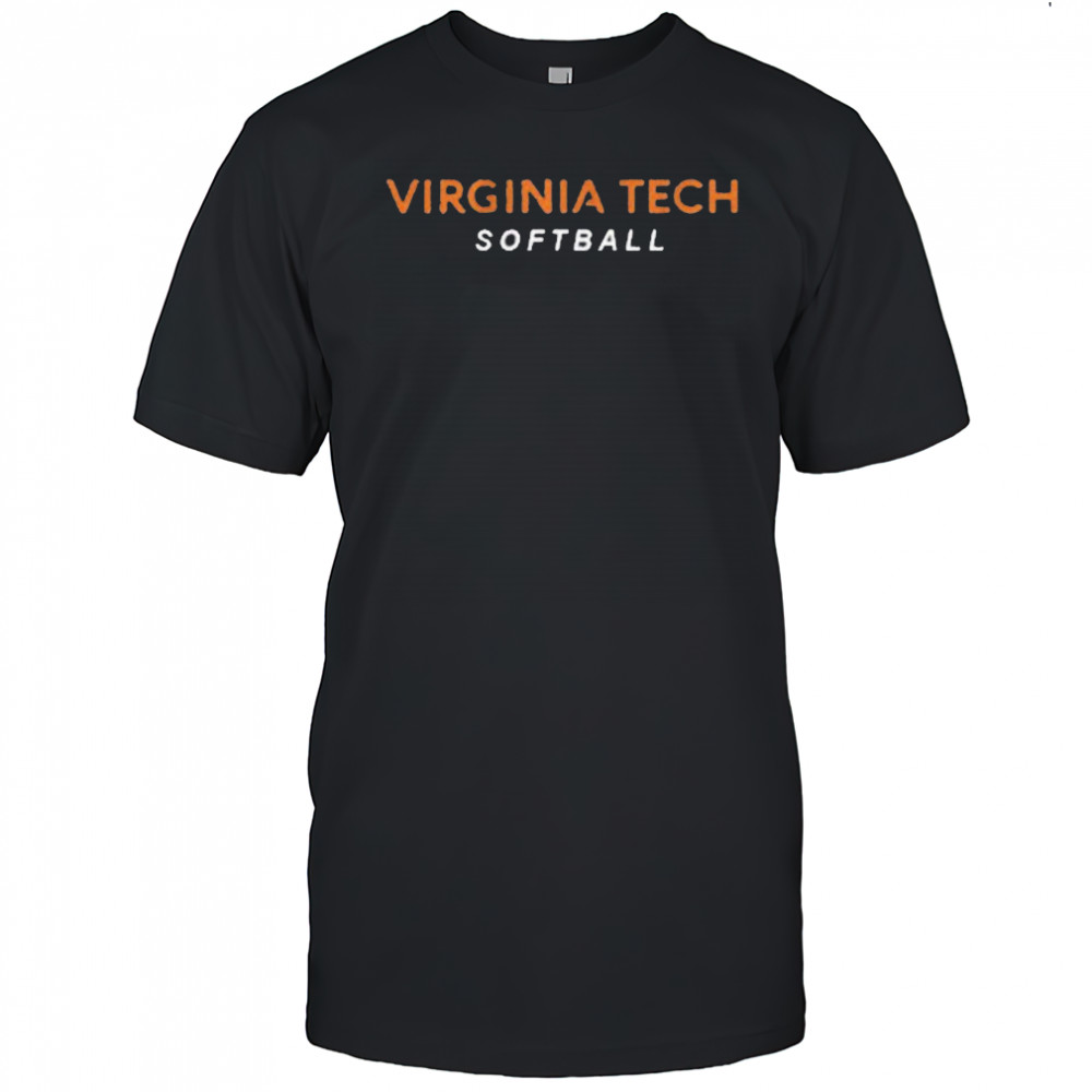 Virginia Tech Softball Logo Stack Shirt