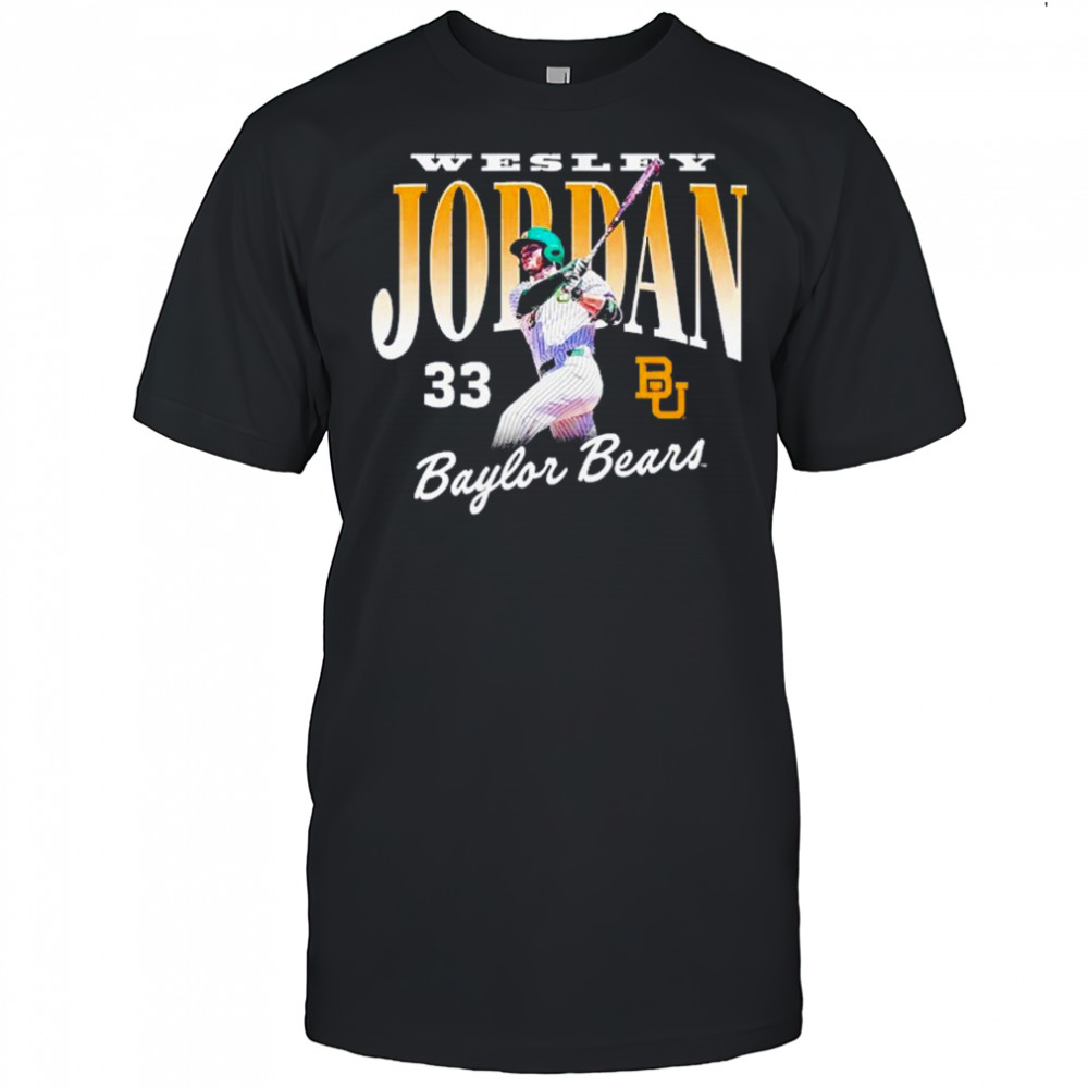 Wesley Jordan Baylor Bears Baseball Shirt