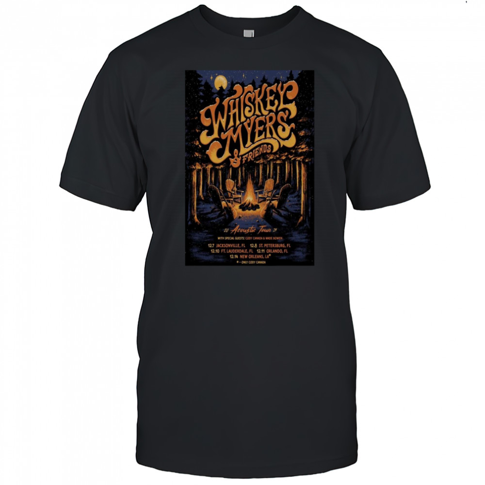 Whiskey Myers Acoustic Tour 2025 Poster T-Shirt