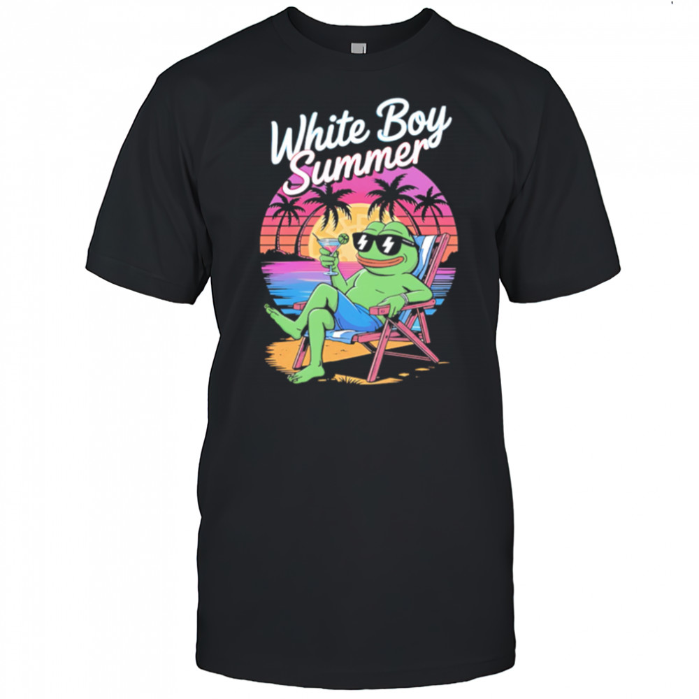 White Boy Summer Pepe Meme summer shirt