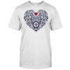 Winnipeg Jets Floral Pattern Heart logo shirt