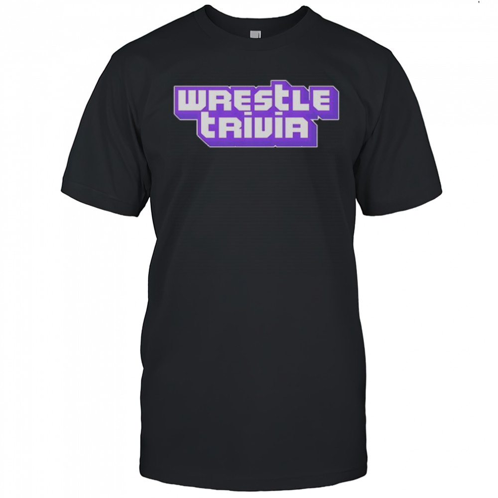 Wrestling Trivia Twitch Text T-Shirt