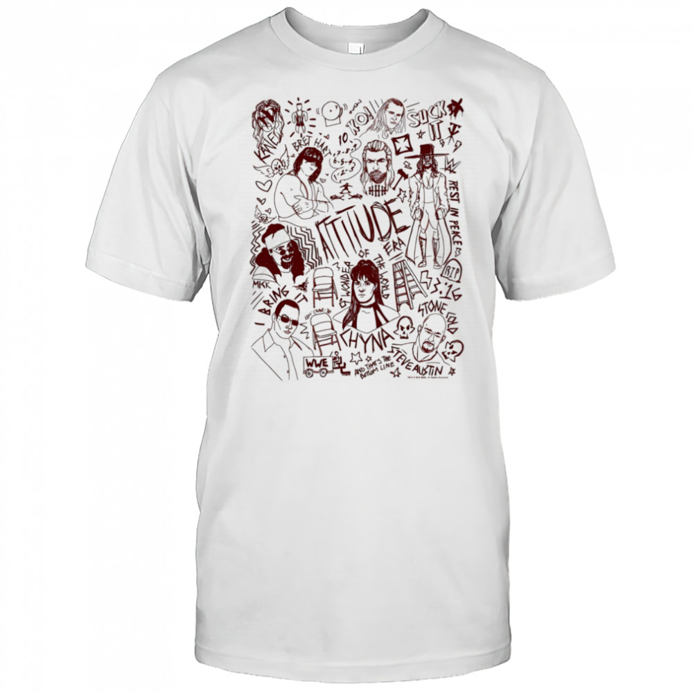 WWE Attitude Era Doodles shirt