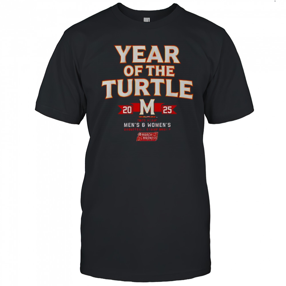 Year Of The Turtle Maryland Terrapins Men’s And Women’s Basketball Championship 2025 T-Shirt