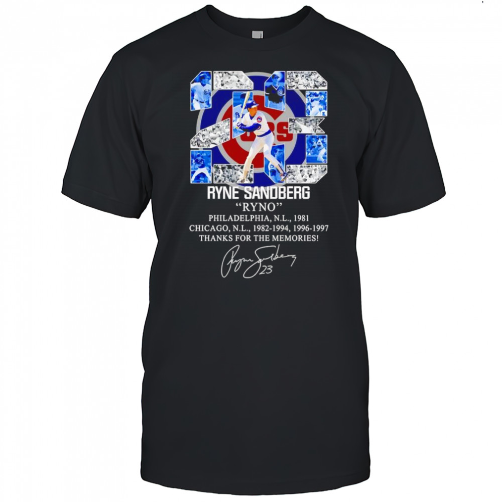 23 Ryne Sandberg Ryno thanks for the memories shirt