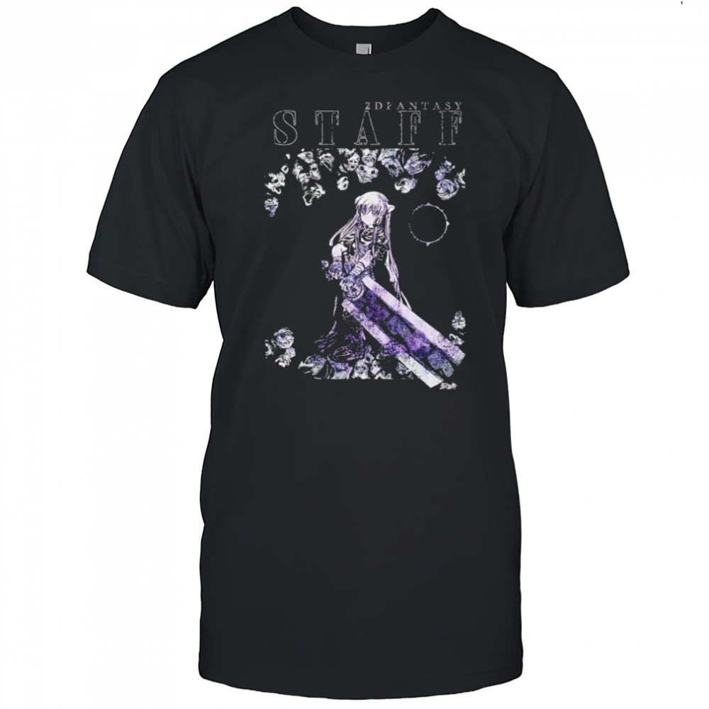 2D Fantasy staff Cherserk shirt