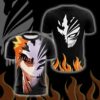 Bleach Ichigo Symbol Unisex 3D T-shirt