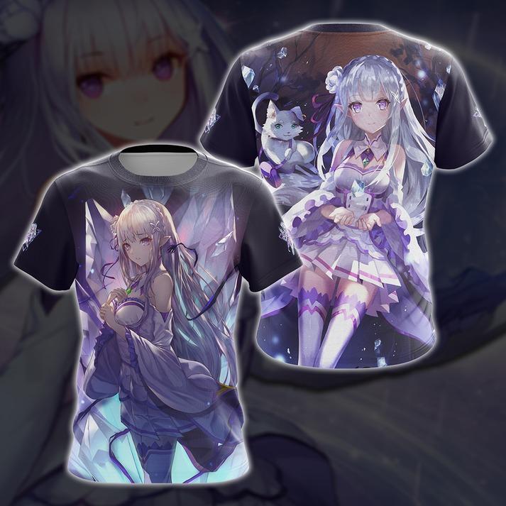 Emilia ReZero All Over Print T-shirt