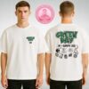 Green Day 2025 Europe Tour Shirt Featuring Skull Guitar Chair Illustration White Punk Rock Two Sides Unisex T-Shirt