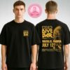 Iron Maiden Eddie’s Dive Bar Poster Yellow Horror Illustration at Naviglio in Padova Italy On July 12 2025 Two Sides Unisex T-Shirt