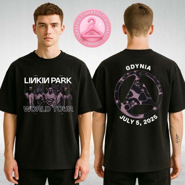 Linkin Park Gdynia Poland 2025 Exclusive Merch Tee At Open’er Festival Official From Zero World Tour July 5 2025 Two Sides Unisex T-Shirt
