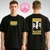 Oasis Live Concert T-Shirt At Manchester UK On July 12 2025 Black And Yellow Duo Portrait Two Sides Unisex T-Shirt