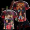 One Piece Luffy Sanji Zoro Anime Manga 3D All Over Print T-shirt