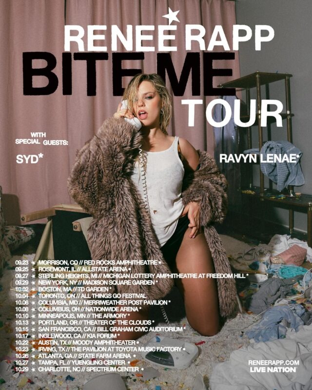 RENEE RAPP “BITE ME TOUR” 2025 EVERYTHING YOU NEED TO KNOW