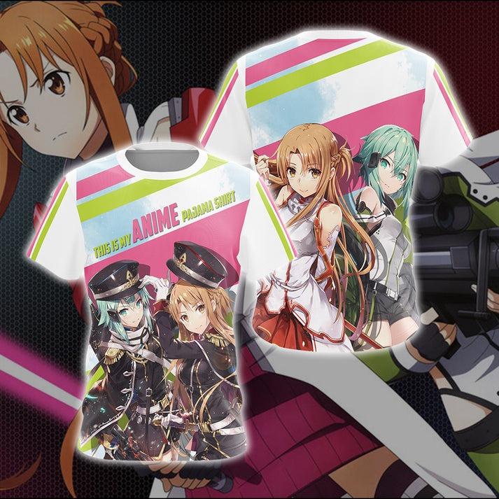 This is my anime pajama shirt Asuna Sinon T-shirt