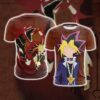 Yu-Gi-Oh! Yugi Muto And Slifer The Sky Dragon 3D T-shirt