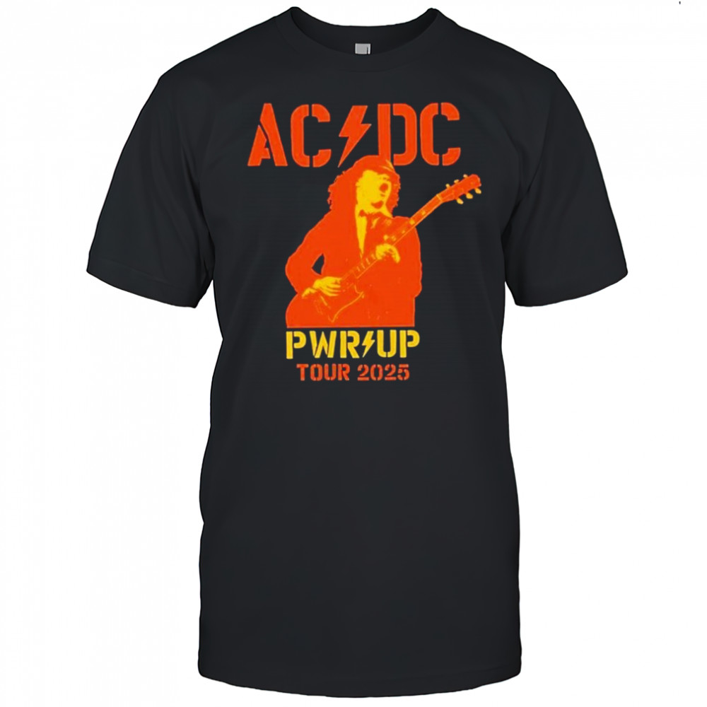 AC DC Are You Ready PWR UP World Tour 2025 Australia Map Merchandise Two Sided Unisex T-Shirt