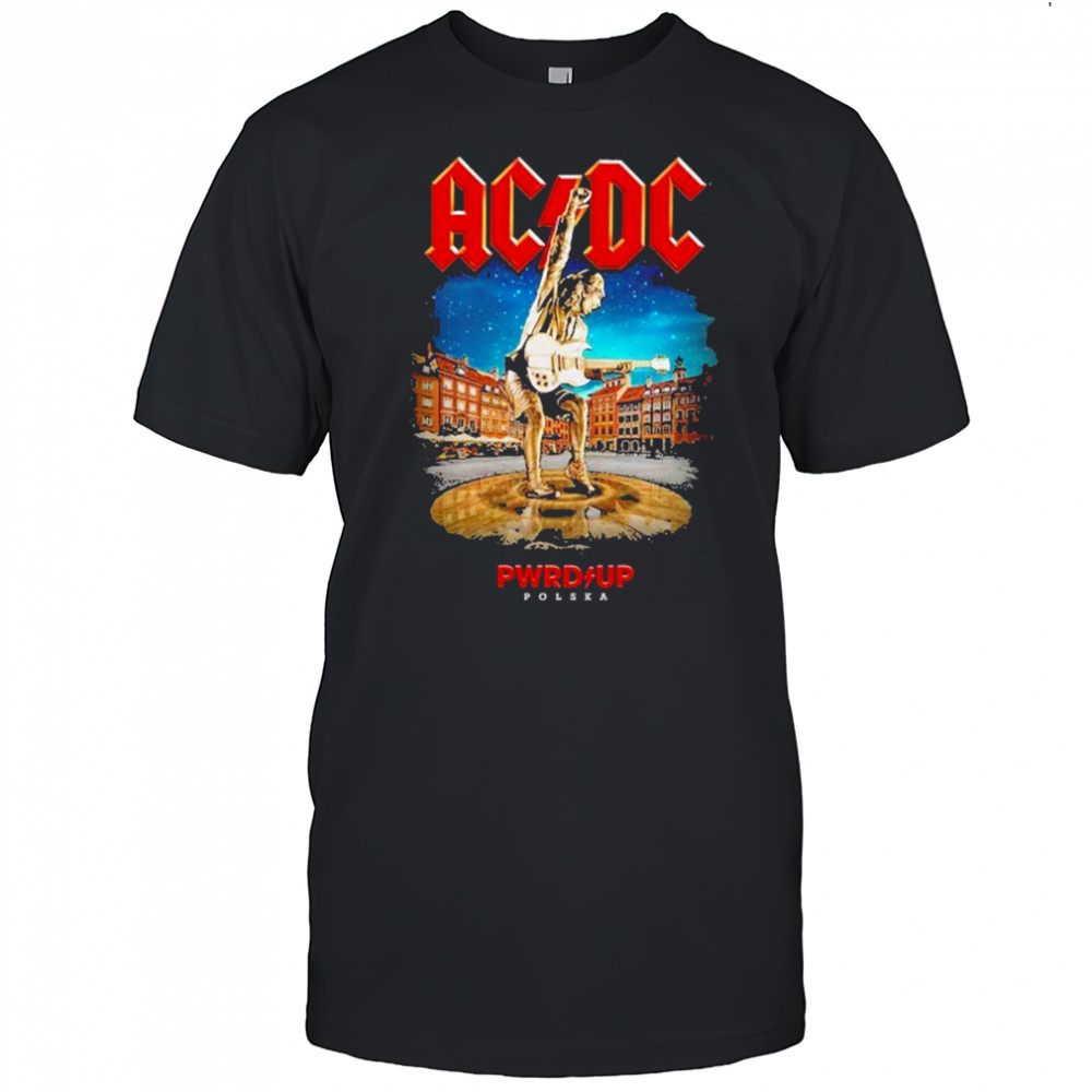 AC DC Warsaw PWR UP Tour Two Sided Unisex 2025 T-Shirt