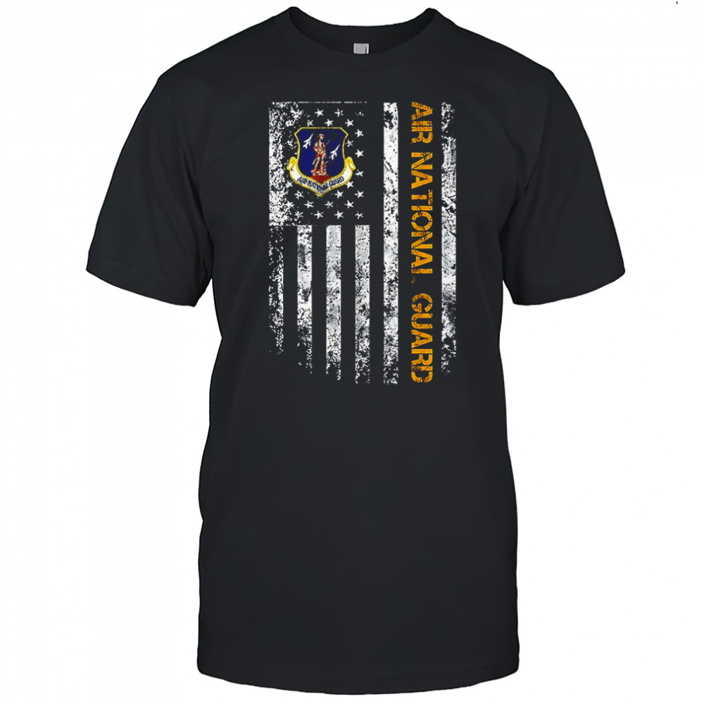 Air National Guard American flag shirt