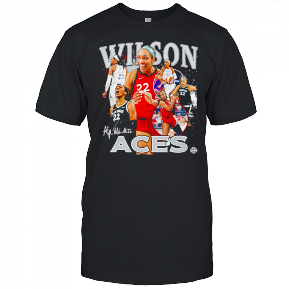 A’ja Wilson Las Vegas Aces WNBA All-Star signature shirt