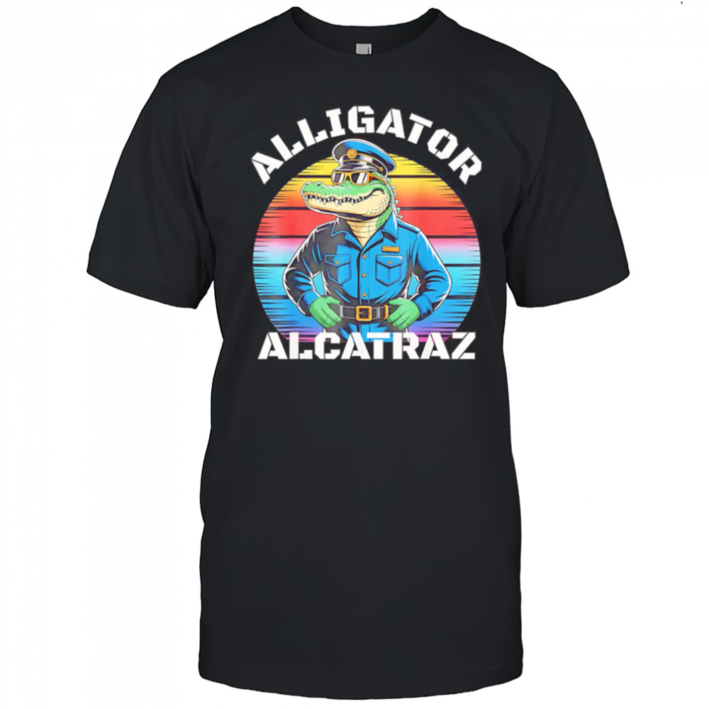 Alligator alcatraz crocodile police shirt