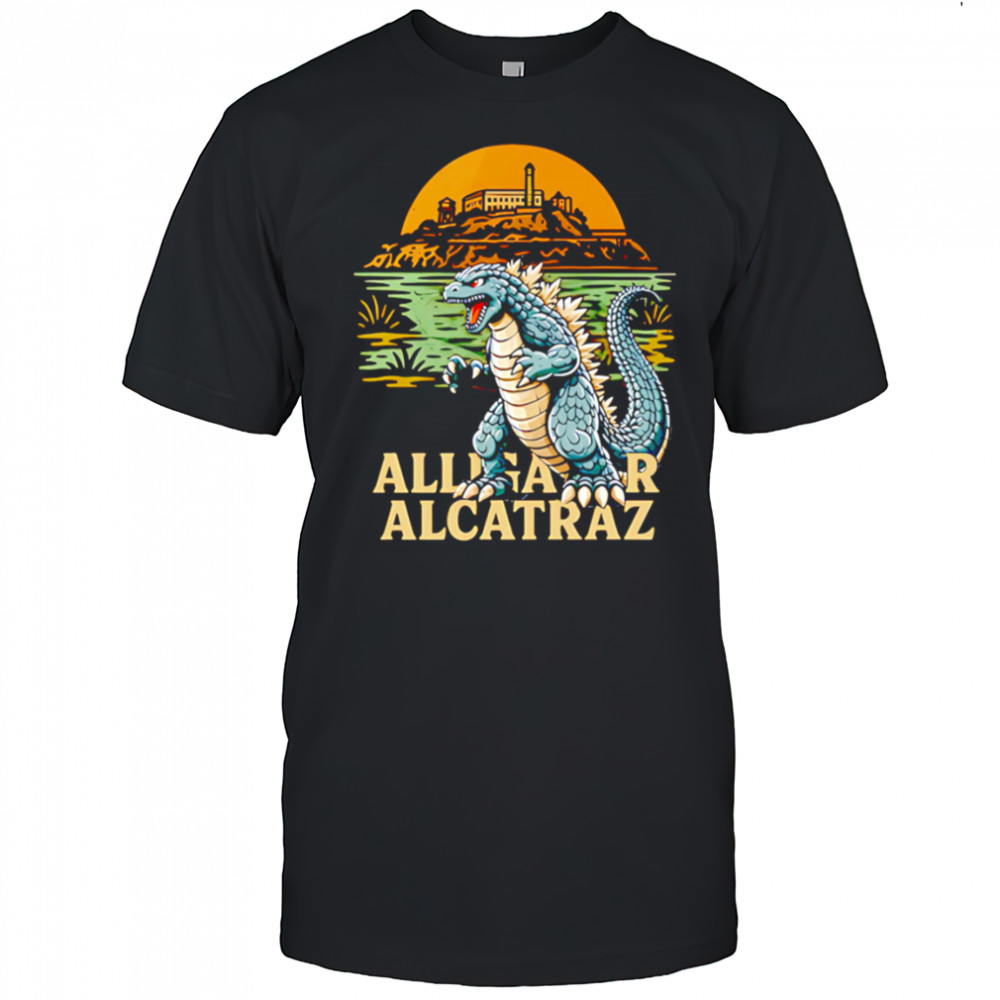 Alligator Alcatraz Godzilla shirt
