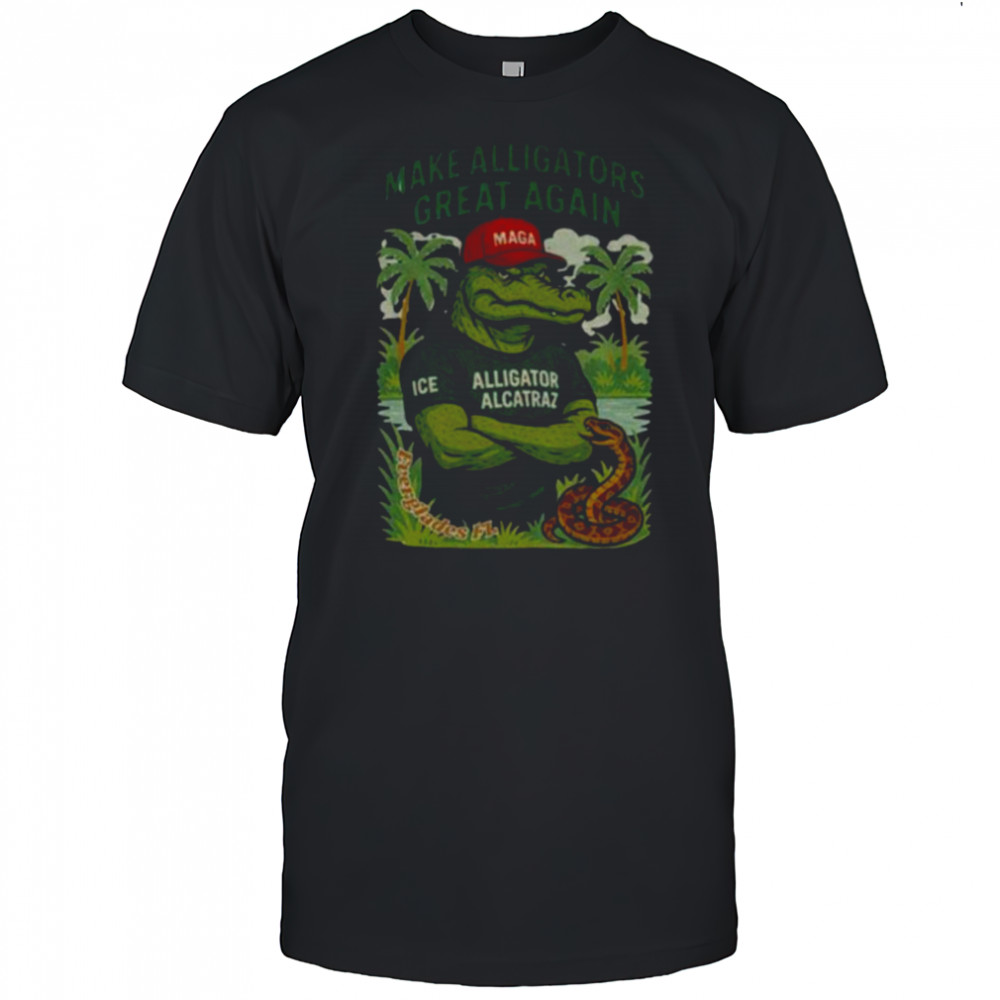 Alligator Alcatraz MAGA red hat make Alligators great again shirt